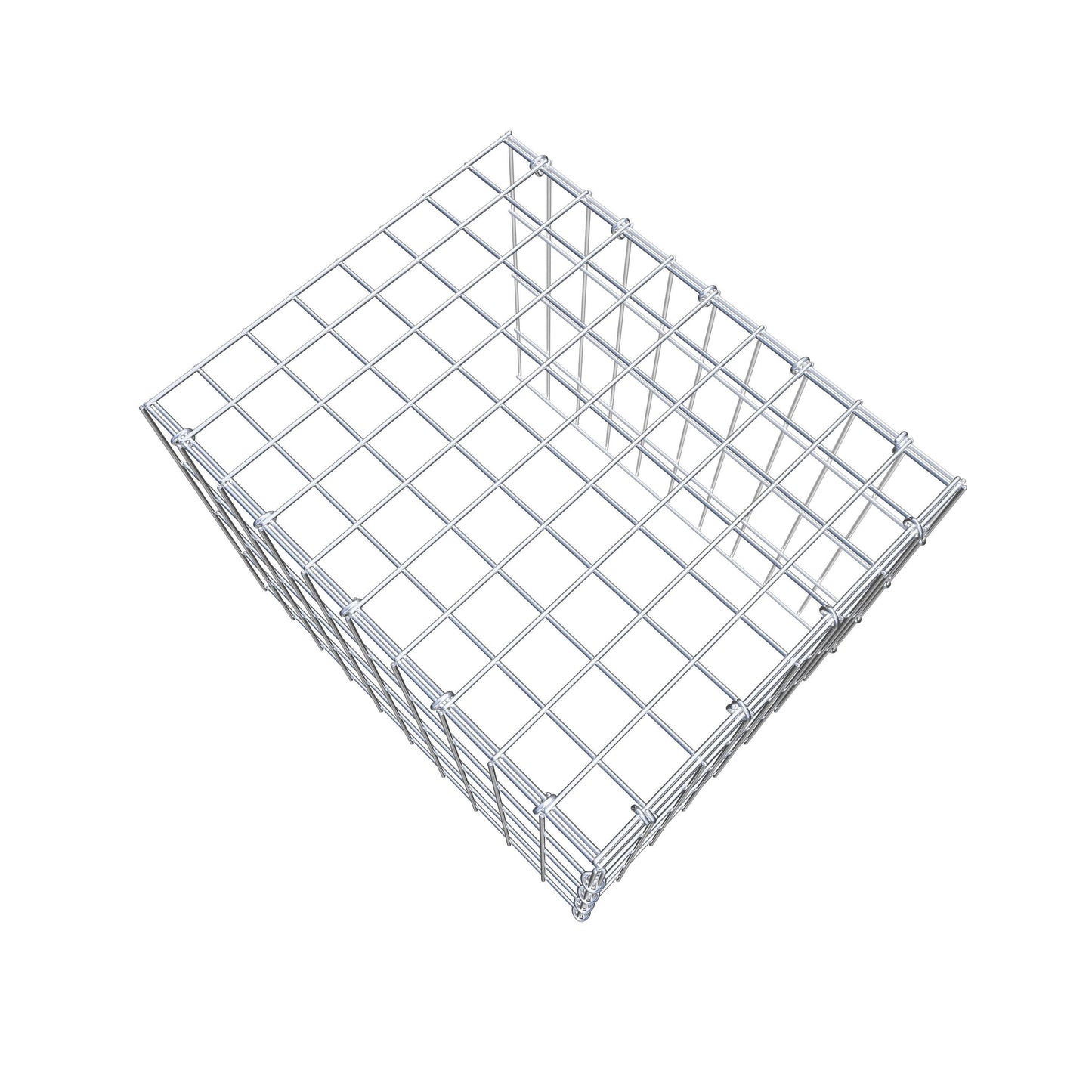 Gabião tipo 4 50 cm x 40 cm x 40 cm (C x A x P), malhagem 5 cm x 10 cm, anel C