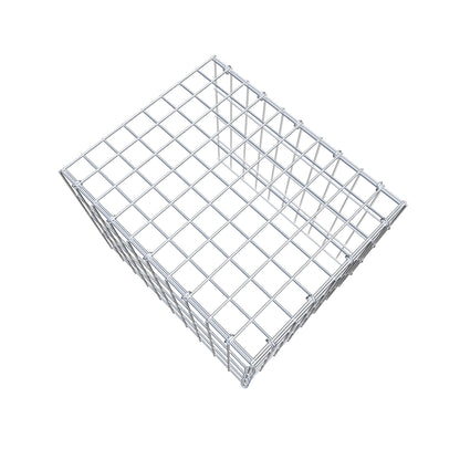 Gabião tipo 4 50 cm x 40 cm x 40 cm (C x A x P), malhagem 5 cm x 10 cm, anel C