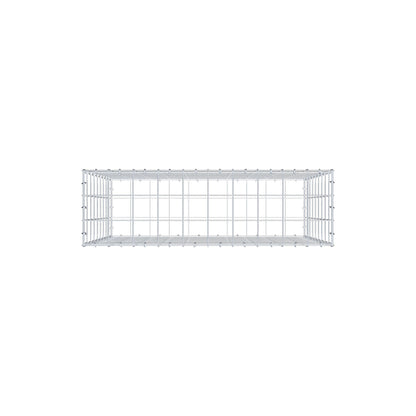 Gabion 100 cm x 90 cm x 30 cm (L x H x D), maskestørrelse 10 cm x 10 cm, C-ring