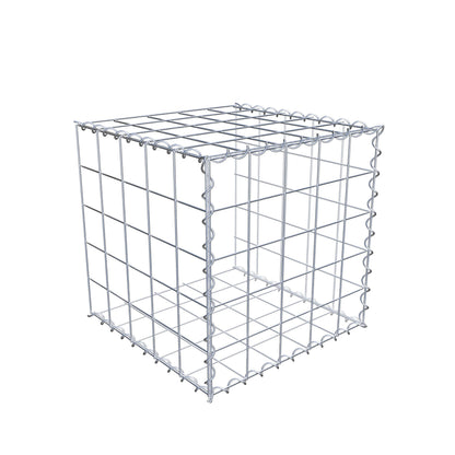 Gabbione aggiuntivo tipo 2 50 cm x 50 cm x 50 cm (L x H x P), dimensione maglia 10 cm x 10 cm, a spirale