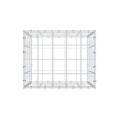 Gabbione 50 cm x 40 cm x 40 cm (L x H x P), maglia 10 cm x 10 cm, anello a C