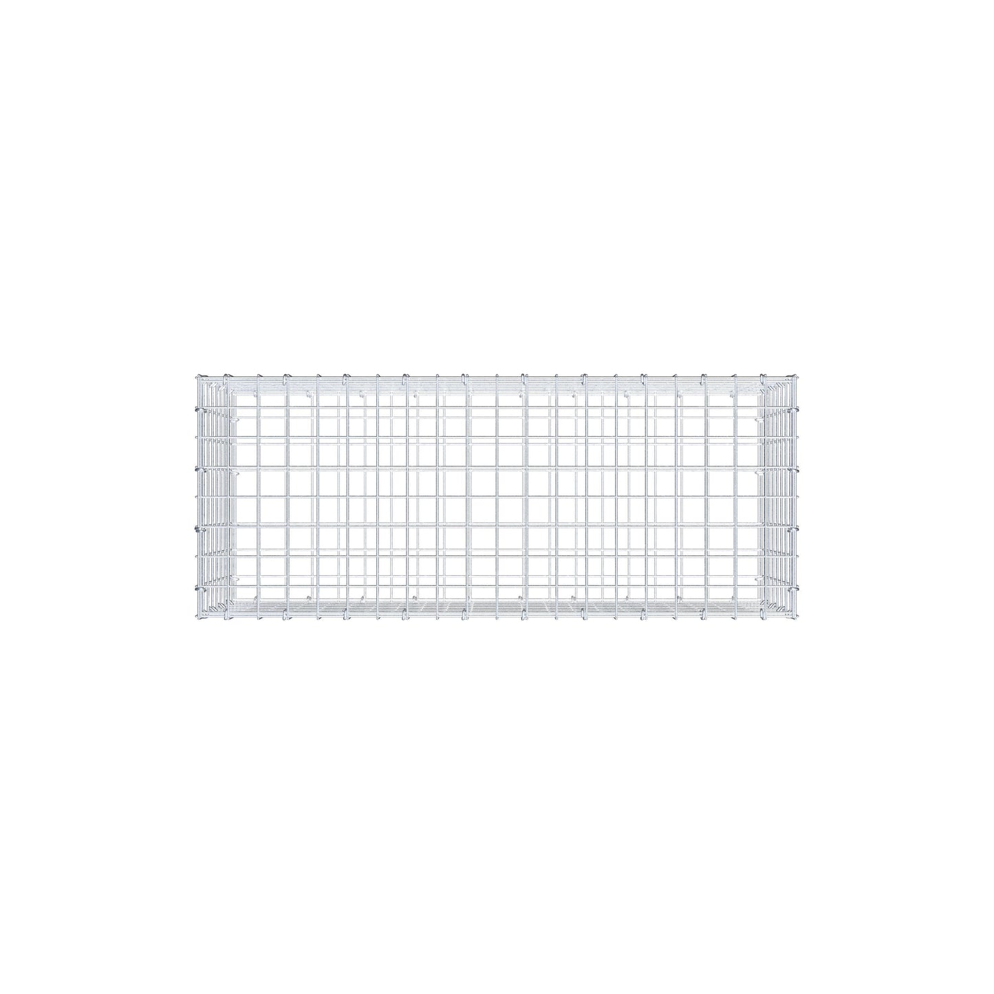 Gabbione 100 cm x 40 cm x 40 cm (L x H x P), maglia 5 cm x 5 cm, anello a C