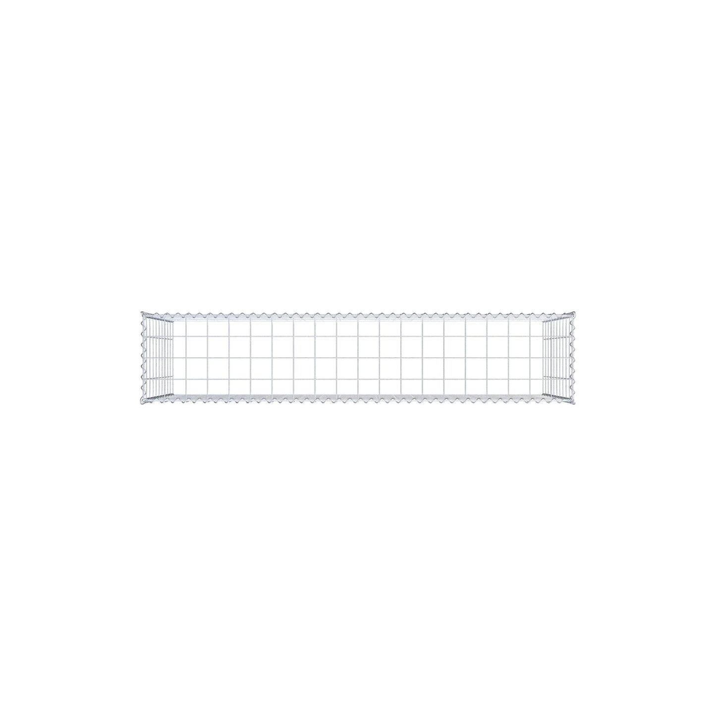 Opvokset gabion type 3 200 cm x 100 cm x 40 cm (L x H x D), maskestørrelse 10 cm x 10 cm, spiral