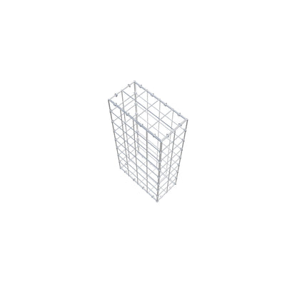 Gabion 80 cm x 40 cm x 20 cm (L x H x P), mailles 10 cm x 10 cm, anneau en C