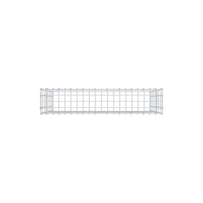 Gavión complementario de tipo 3 100 cm x 80 cm x 20 cm (largo x alto x fondo), malla 5 cm x 10 cm, anillo en C