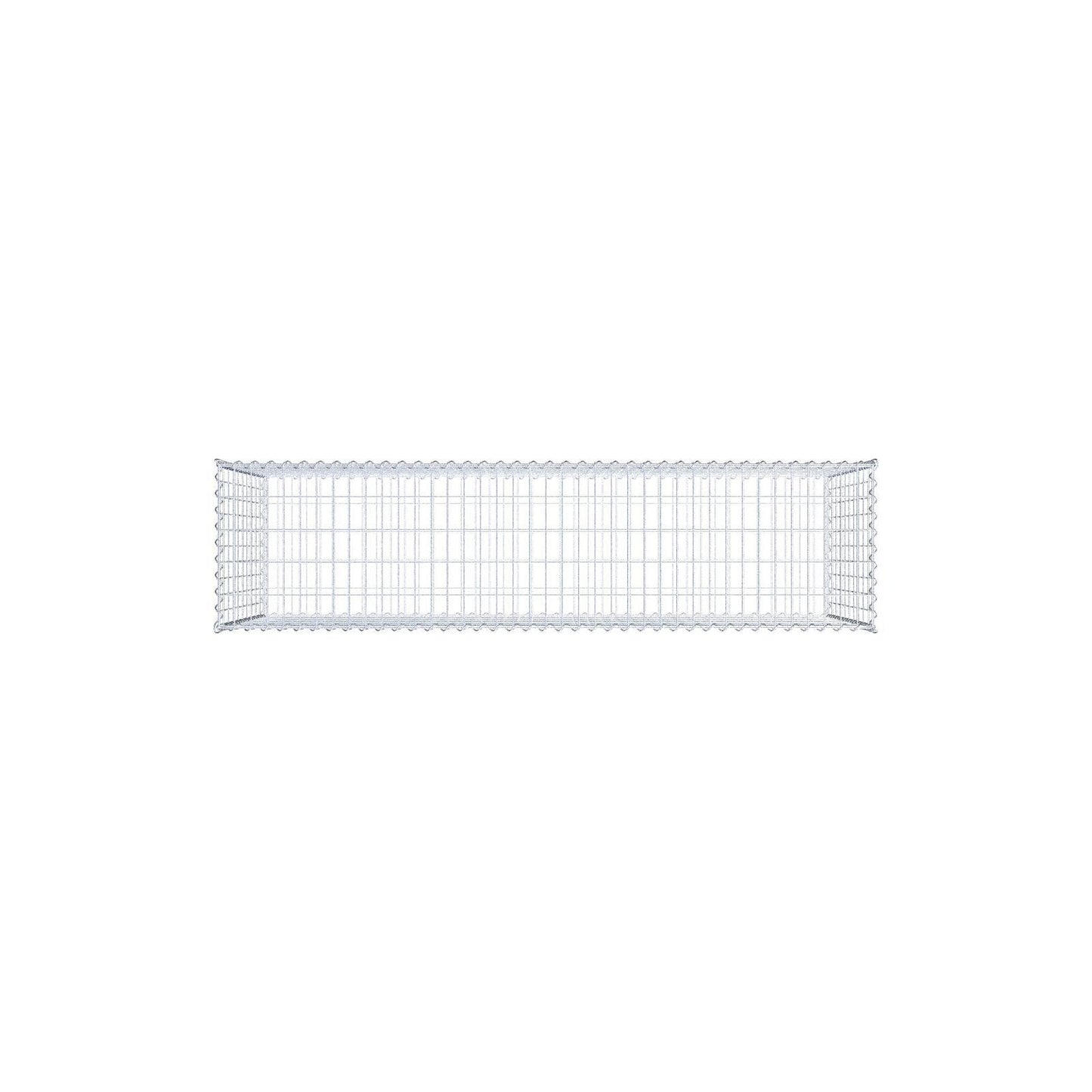 Gabbione 200 cm x 100 cm x 50 cm (L x H x P), maglia 5 cm x 10 cm, spirale