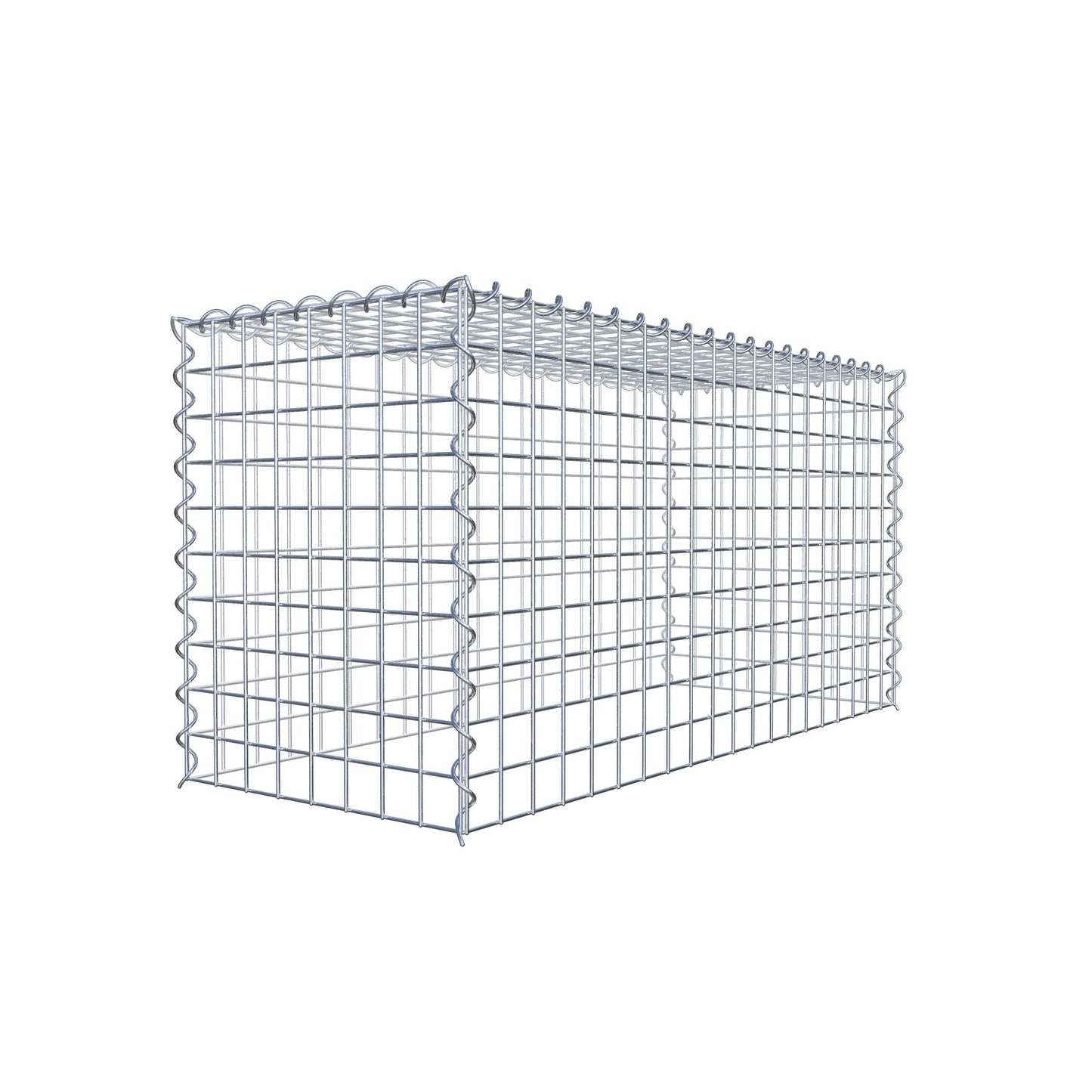 Gabbione aggiuntivo tipo 3 100 cm x 50 cm x 40 cm (L x H x P), dimensione maglia 5 cm x 5 cm, a spirale