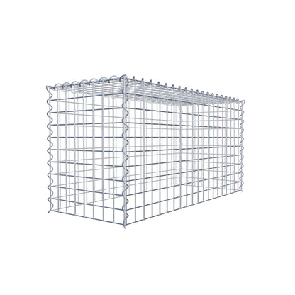 Gabbione aggiuntivo tipo 3 100 cm x 50 cm x 40 cm (L x H x P), dimensione maglia 5 cm x 5 cm, a spirale