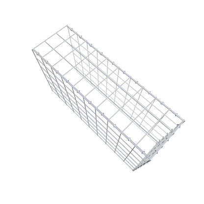 Monteret gabion type 4 100 cm x 60 cm x 30 cm (L x H x D), maskestørrelse 10 cm x 10 cm, C-ring