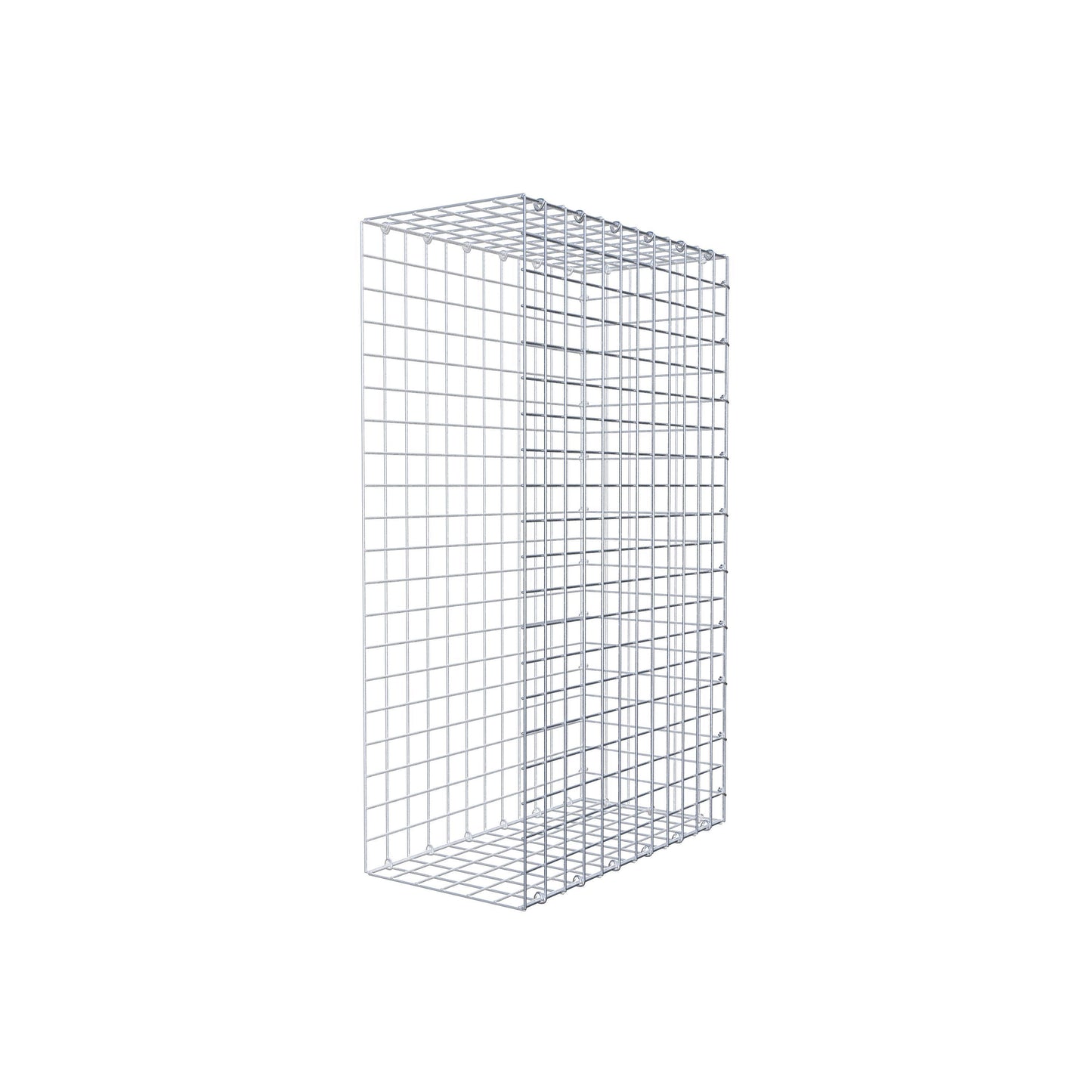 Gabbione fissabile tipo 2 100 cm x 60 cm x 30 cm (L x H x P), maglia 5 cm x 5 cm, anello a C