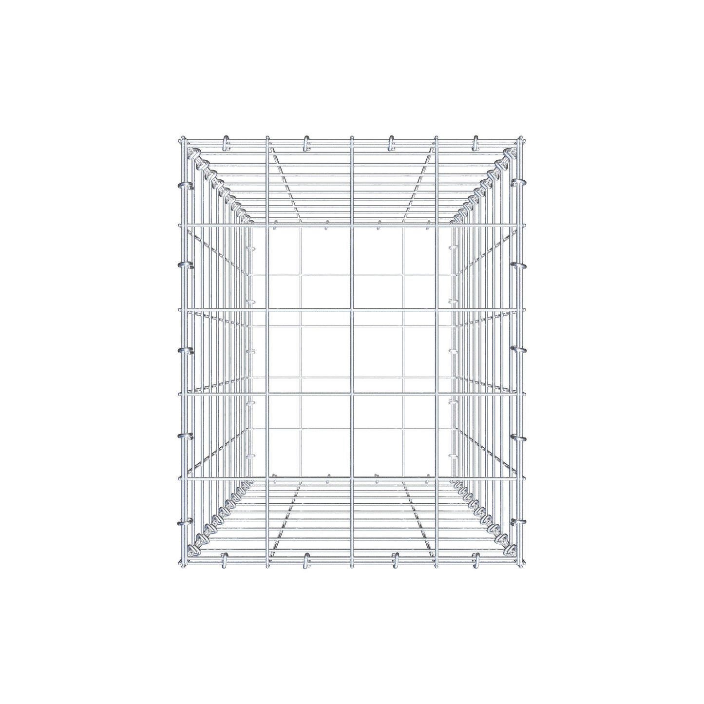 Gabion 100 cm x 40 cm x 50 cm (L x H x D), maskestørrelse 10 cm x 10 cm, C-ring