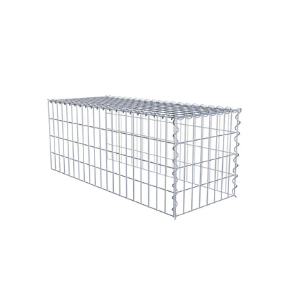 Anbaugabione Typ 4 100 cm x 40 cm x 40 cm (L x H x T), Maschenweite 5 cm x 10 cm, Spirale