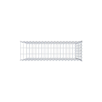 Opvokset gabion type 2 100 cm x 80 cm x 30 cm (L x H x D), maskestørrelse 5 cm x 10 cm, spiral