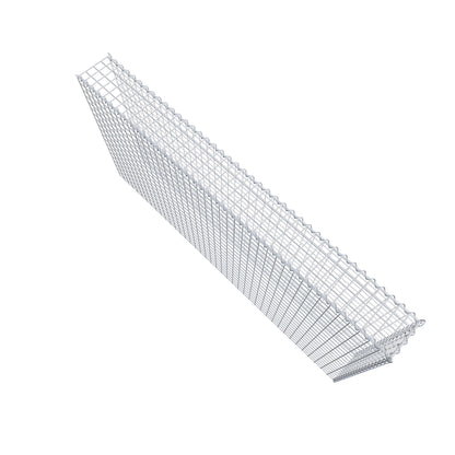 Add-on schanskorf type 4 200 cm x 100 cm x 20 cm (L x H x D), maaswijdte 5 cm x 5 cm, spiraalvormig