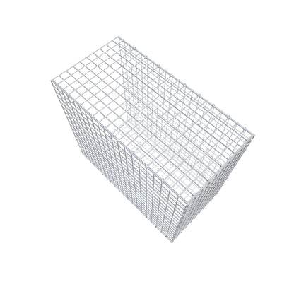 Monteret gabion type 2 100 cm x 90 cm x 50 cm (L x H x D), maskestørrelse 5 cm x 5 cm, C-ring