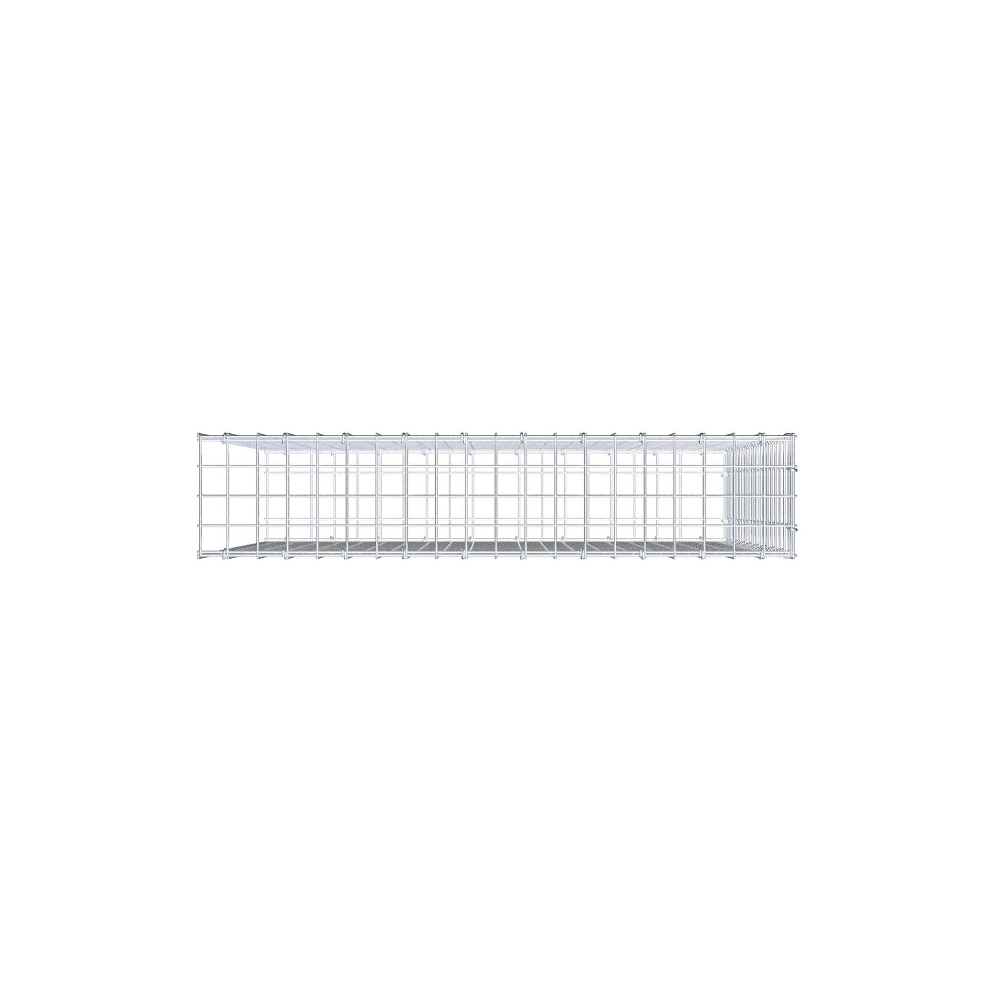 Anbaugabione Typ 2 100 cm x 90 cm x 20 cm (L x H x T), Maschenweite 5 cm x 5 cm, C-Ring