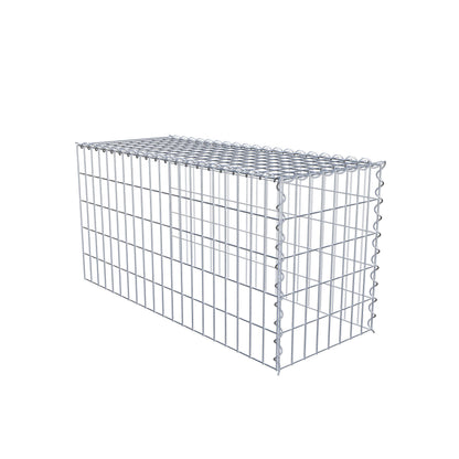 Anbaugabione Typ 4 100 cm x 50 cm x 40 cm (L x H x T), Maschenweite 5 cm x 10 cm, Spirale
