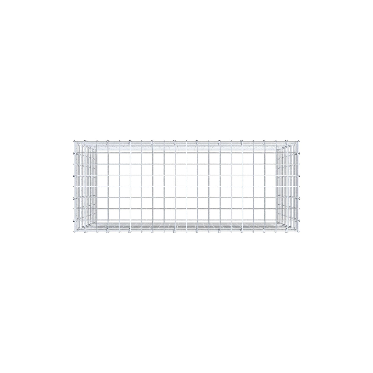 Type 3 oplegkorf 100 cm x 70 cm x 40 cm (L x H x D), maaswijdte 5 cm x 5 cm, C-ring
