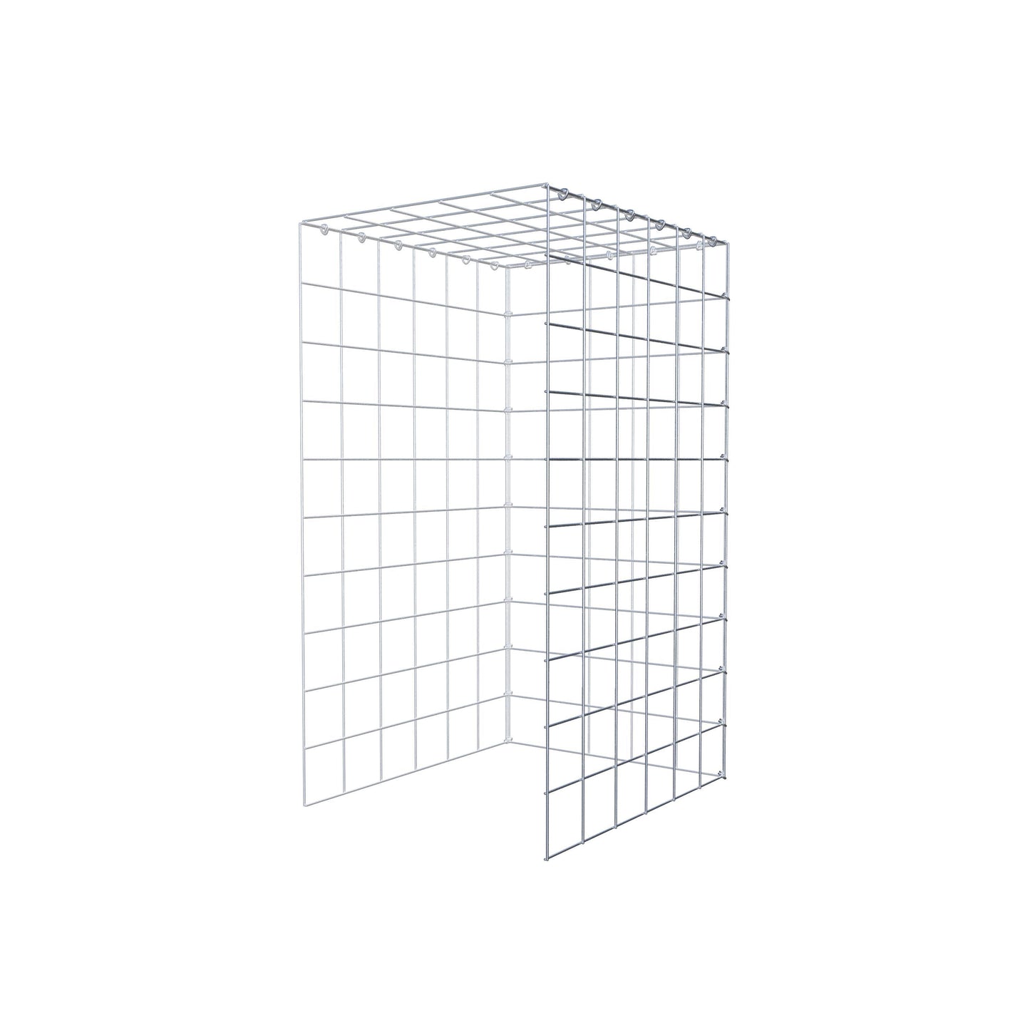 Fourche rapportée type 4 100 cm x 60 cm x 50 cm (L x H x P), mailles 10 cm x 10 cm, anneau C