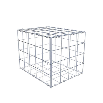 Gabbione 50 cm x 40 cm x 40 cm (L x H x P), maglia 10 cm x 10 cm, anello a C