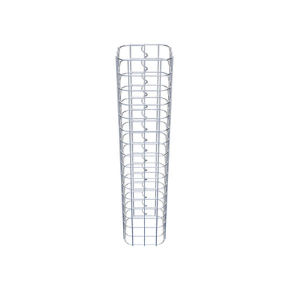 Colonna di gabbioni quadrata 17 cm x 17 cm, alta 80 cm, MW 5 cm x 5 cm