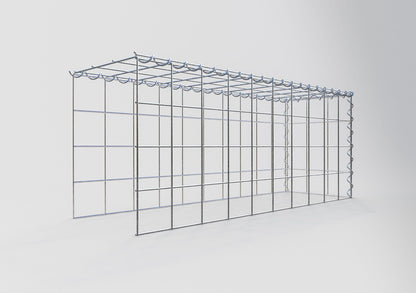 Aangegroeide schanskorf type 4 100 cm x 40 cm x 30 cm (L x H x D), maaswijdte 10 cm x 10 cm, spiraal