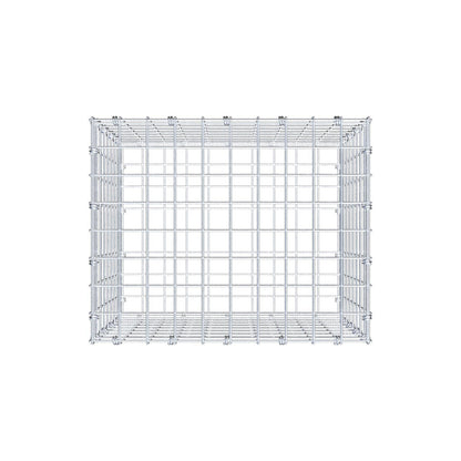 Gabbione 50 cm x 40 cm x 40 cm (L x H x P), maglia 5 x 5 cm, anello a spirale