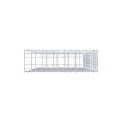 Gabião tipo 2 200 cm x 100 cm x 30 cm (C x A x P), malhagem 5 cm x 5 cm, anel C