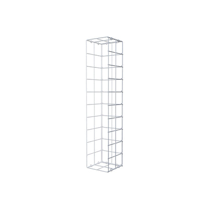 Monteret gabion type 2 100 cm x 20 cm x 20 cm (L x H x D), maskestørrelse 10 cm x 10 cm, C-ring