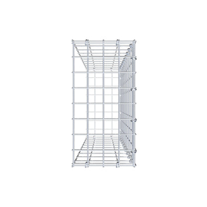 Pile aggiuntivo tipo 2 100 cm x 20 cm x 40 cm, maglia 5 cm x 10 cm, anello a C