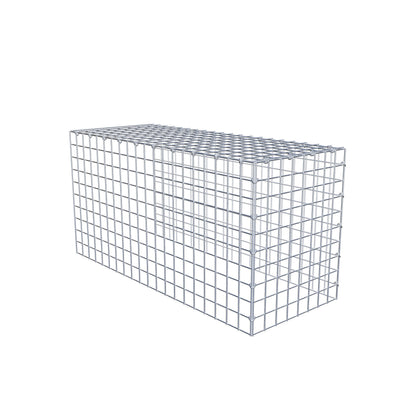 Gabião Tipo 4 100 cm x 50 cm x 40 cm (C x A x P), malhagem 5 cm x 5 cm, anel C