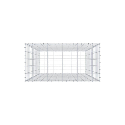 Gavión 200 cm x 100 cm x 50 cm (L x A x P), malla 10 cm x 10 cm, anillo en C