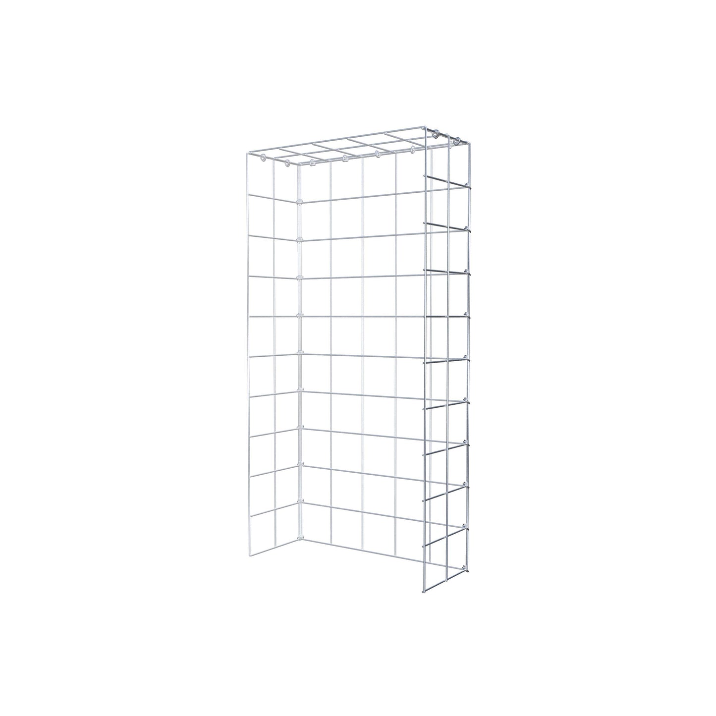 Fourche rapportée type 4 100 cm x 20 cm x 50 cm (L x H x P), mailles 10 cm x 10 cm, anneau C
