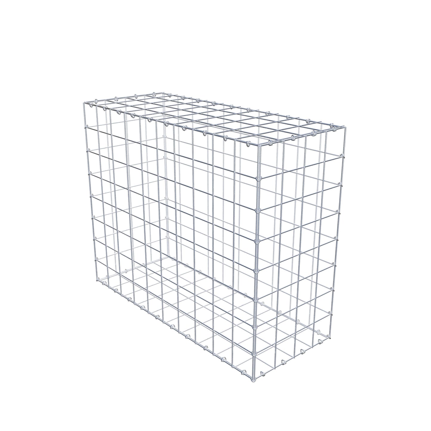 Gabião 100 cm x 80 cm x 40 cm (C x A x P), malhagem 10 cm x 10 cm, anel C