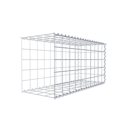 Opvokset gabion type 2 100 cm x 50 cm x 40 cm (L x H x D), maskestørrelse 10 cm x 10 cm, spiral