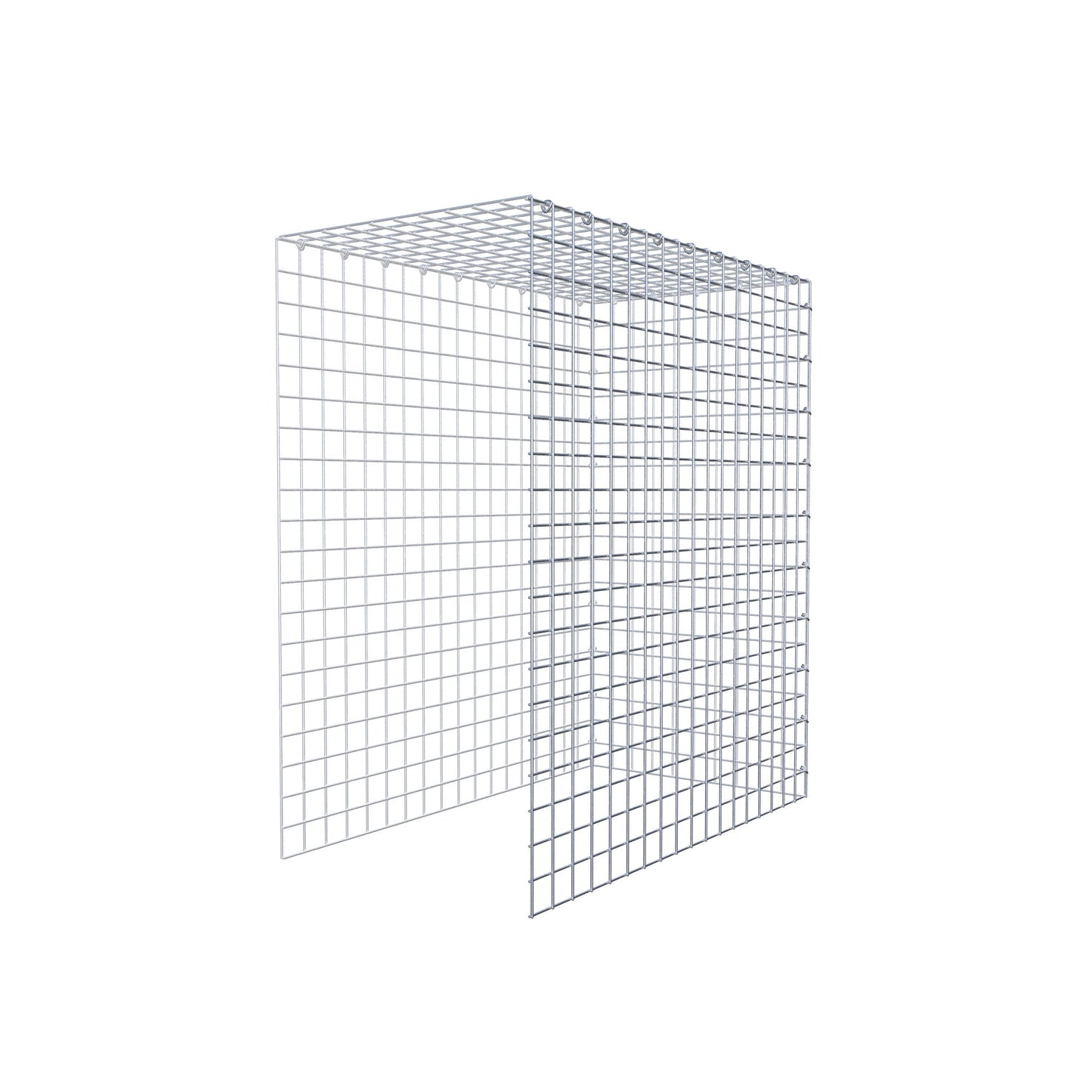 Anbaugabione Typ 4 100 cm x 90 cm x 50 cm (L x H x T), Maschenweite 5 cm x 5 cm, C-Ring