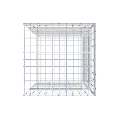 Monteret gabion type 2 80 cm x 50 cm x 50 cm (L x H x D), maskestørrelse 5 cm x 5 cm, C-ring