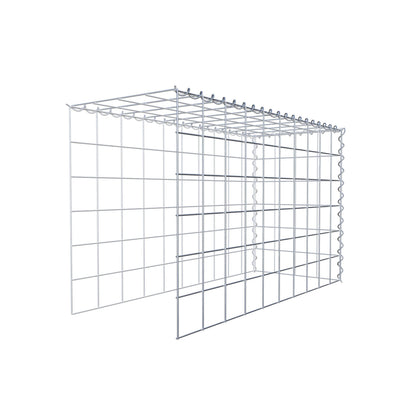 Gabion rapporté type 4 100 cm x 60 cm x 40 cm (L x H x P), mailles 10 cm x 10 cm, spirale