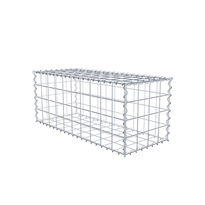 Gabion 100 cm x 40 cm x 40 cm (L x H x P), mailles 10 cm x 10 cm, spirale