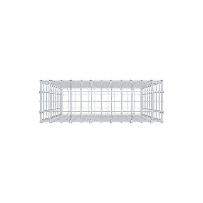 Gabion 100 cm x 60 cm x 20 cm (L x H x D), maskestørrelse 5 cm x 10 cm, C-ring