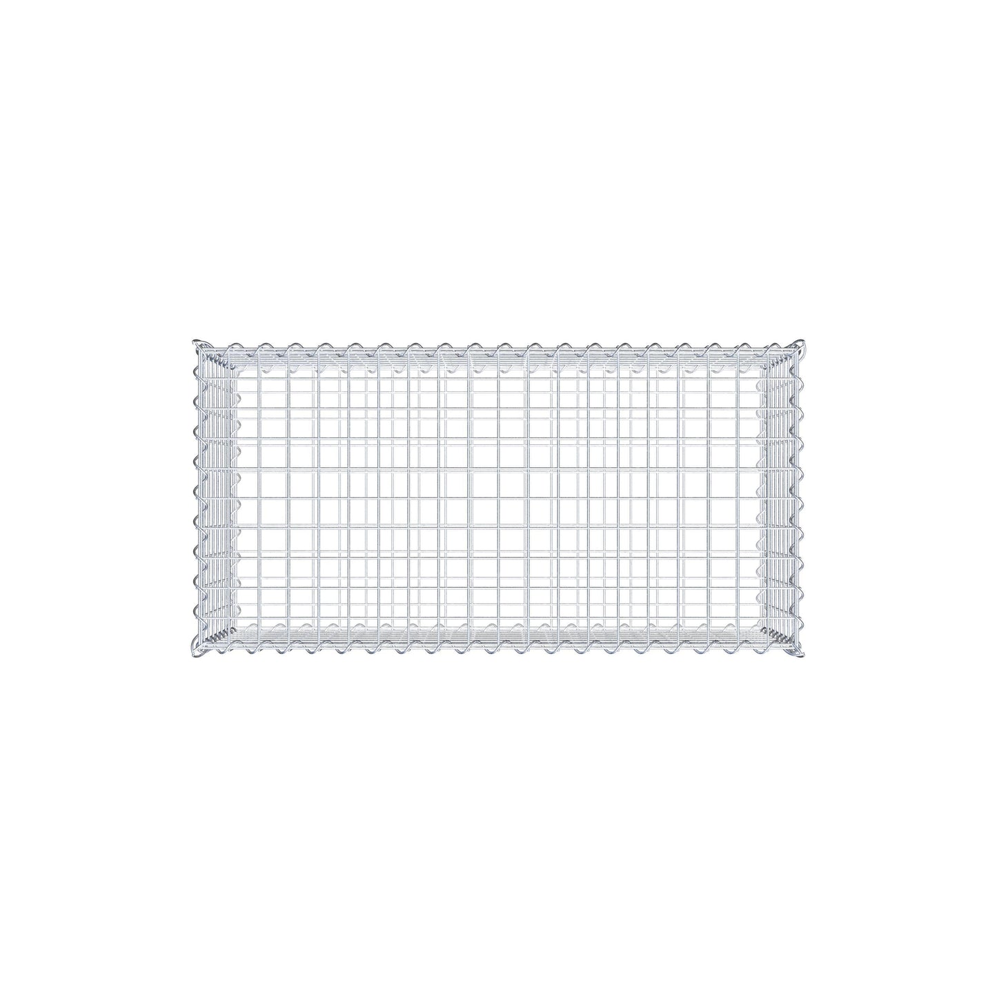 Gabione 100 cm x 40 cm x 50 cm (L x H x T), Maschenweite 5 cm x 5 cm, Spirale