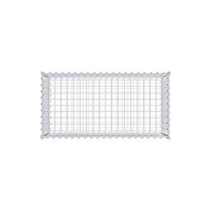 Gabione 100 cm x 40 cm x 50 cm (L x H x T), Maschenweite 5 cm x 5 cm, Spirale