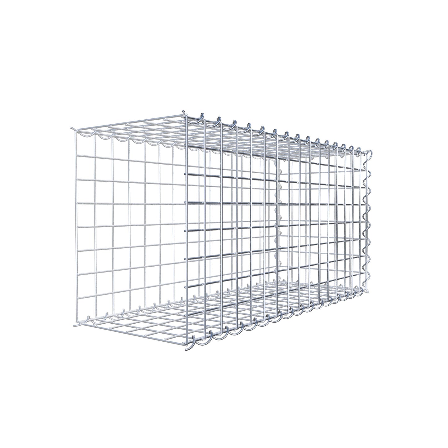 Gavión complementario tipo 2 80 cm x 40 cm x 30 cm (L x A x P), malla 5 cm x 5 cm, espiral