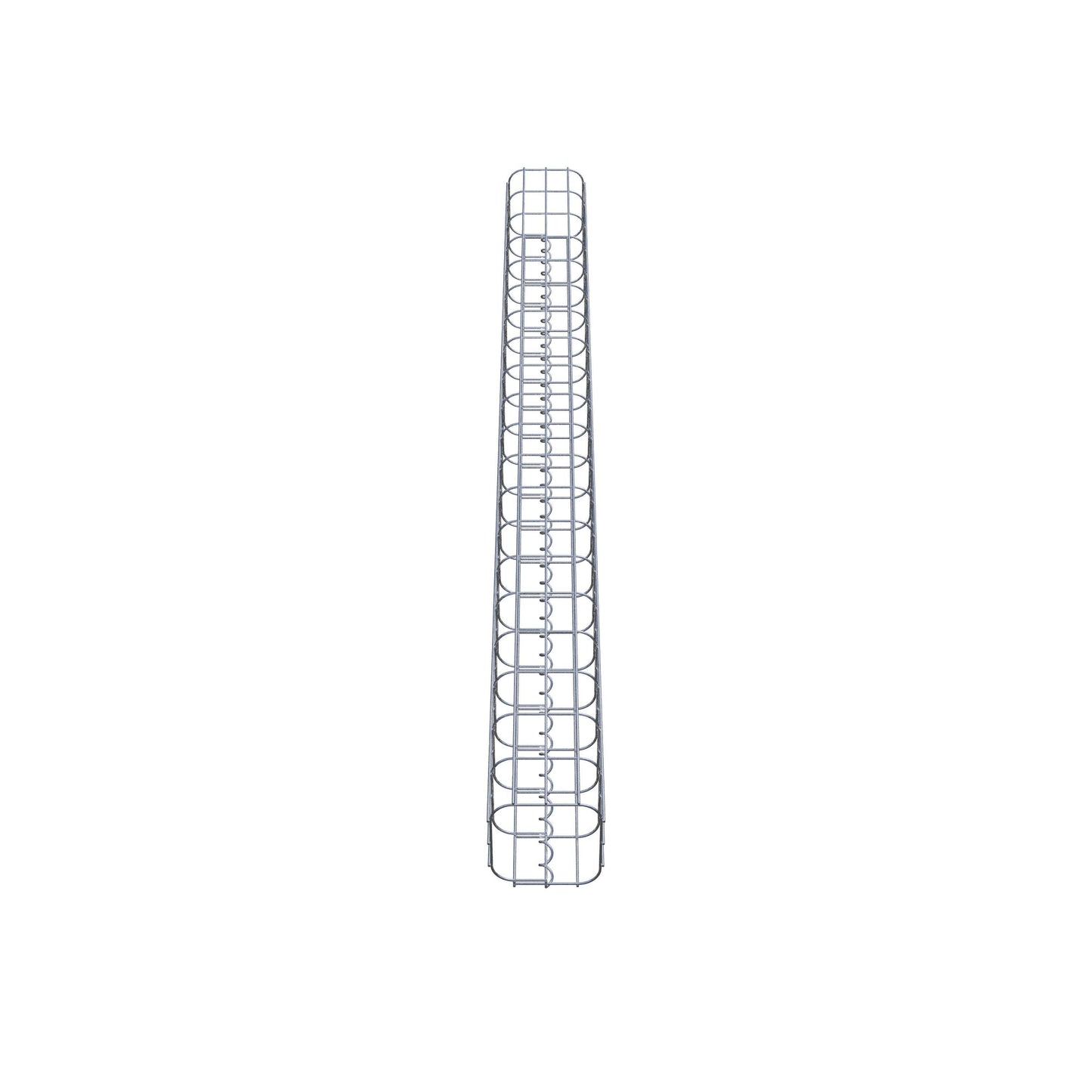 Gabionsøjle, firkantet, varmgalvaniseret, 17 cm x 17 cm, 200 cm højde, MW 5 cm x 10 cm