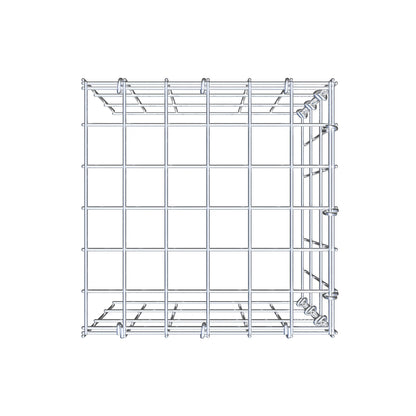 Gabbione aggiuntivo tipo 4 30 cm x 30 cm x 30 cm (L x H x P), maglia 5 cm x 10 cm, anello a C