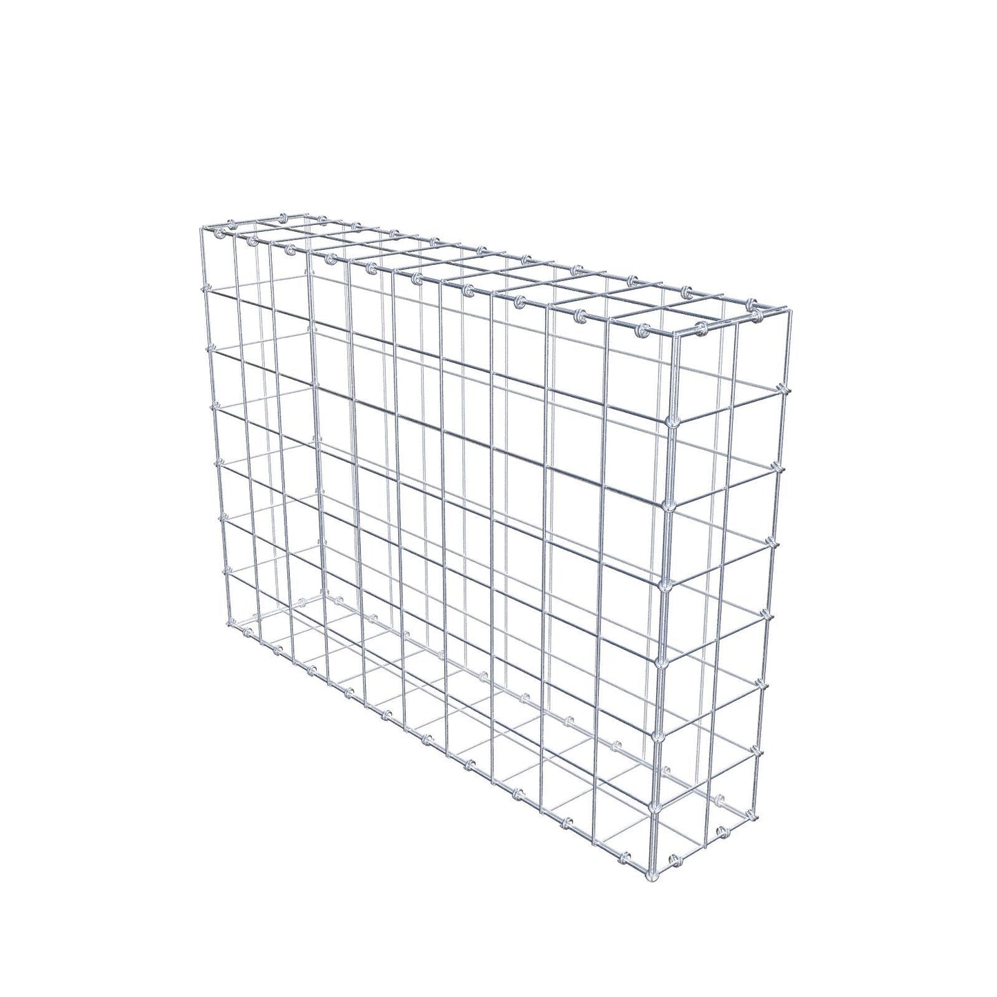 Gabion 100 cm x 70 cm x 20 cm (L x H x D), maskstorlek 10 x 10 cm, spiralring