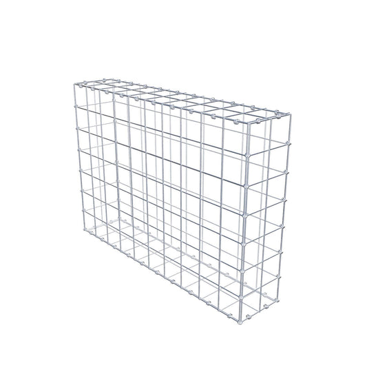 Gabion 100 cm x 70 cm x 20 cm (L x H x D), mesh size 10 x 10 cm, spiral ring