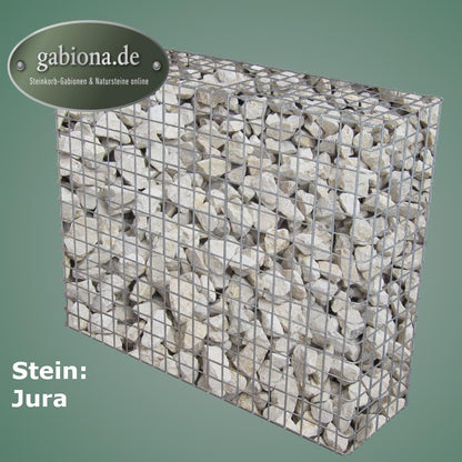 Gabião galvanizado a quente 102 cm x 82 cm x 32 cm, malhagem 5 cm x 5 cm, totalmente soldado