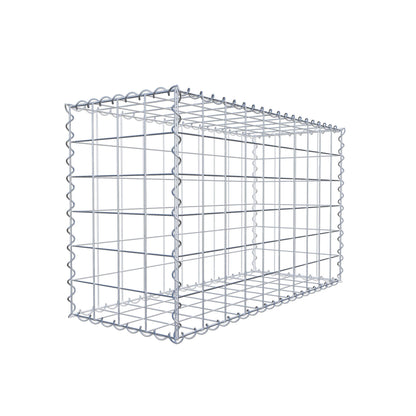 Gabion 100 cm x 60 cm x 40 cm (L x H x D), mesh size 10 cm x 10 cm, spiral