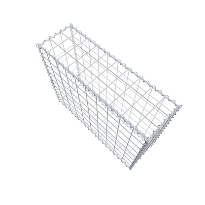 Schanskorf 100 cm x 80 cm x 30 cm (L x H x D), maaswijdte 10 cm x 10 cm, spiraal